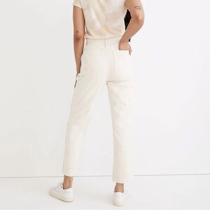 Madewell Off-White Straight-Leg Jeans